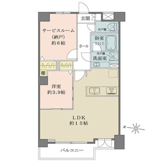 ランドステージ白山の間取図