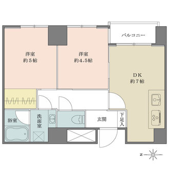 マンション小石川台の間取図