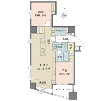 パークハウス本郷三丁目アーバンスの間取図