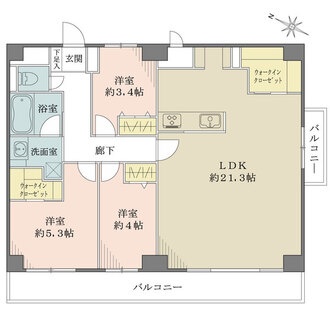 東急ドエル・アルス音羽IIの間取図