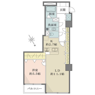 根津シティタワーの間取図