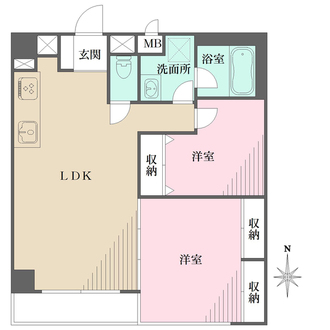 藤和柏コープの間取図