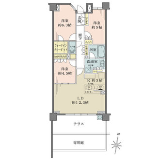 ブランズ文京護国寺の間取図