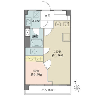 目白台コーポの間取図