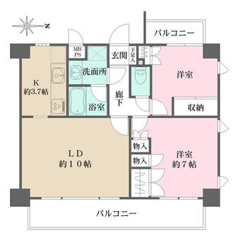 藤和シティコープ新丸子IIの間取図