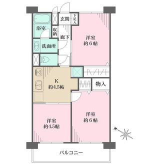 市ノ坪住宅の間取図