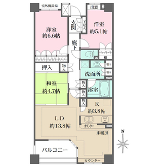 パークハウス元住吉サウスコンフォートの間取図