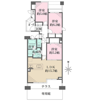 ヒルズ元住吉の間取図