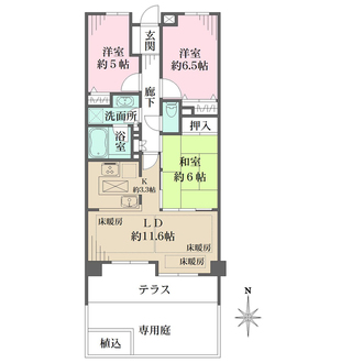 ライオンズステージ武蔵新城の間取図