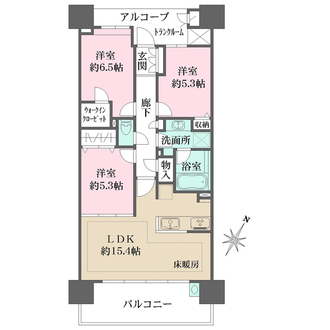 グリーンシア川崎京町の間取図