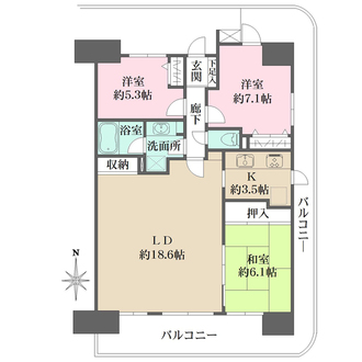 フェアロージュ・ガーデンズ川崎の間取図