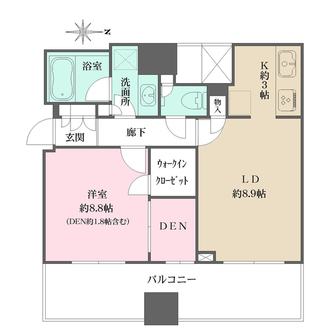 サンクタス川崎タワーの間取図