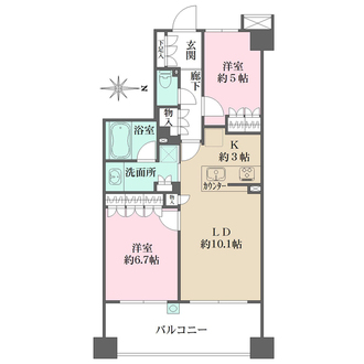 BELISTA溝の口の間取図