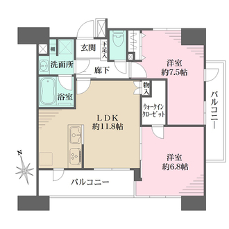 ライオンズマンション川崎宮前町の間取図