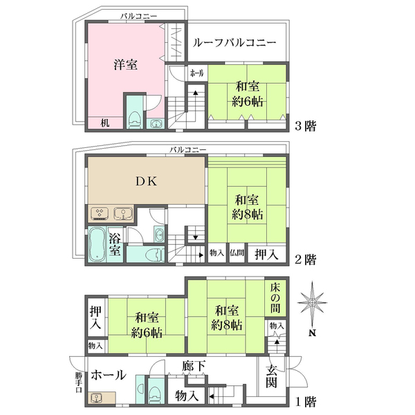 戸建の間取図