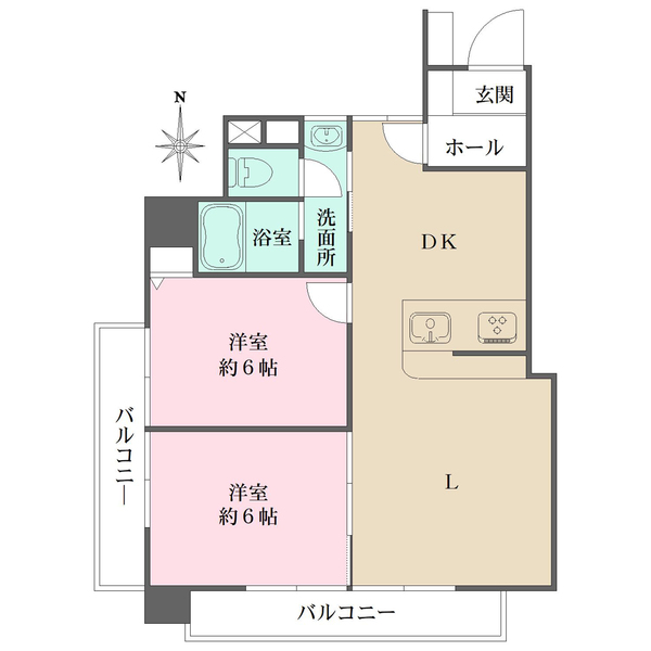 パラスト品川の間取図