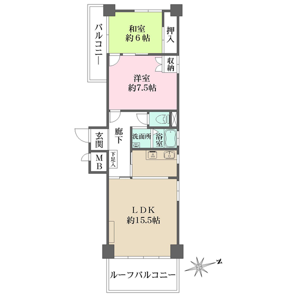 高輪アビタシオンの間取図