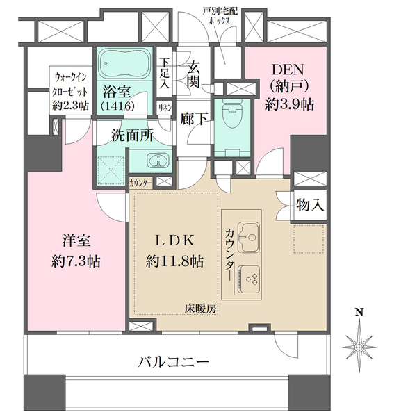 ザ・パークハウス大森タワーの間取図