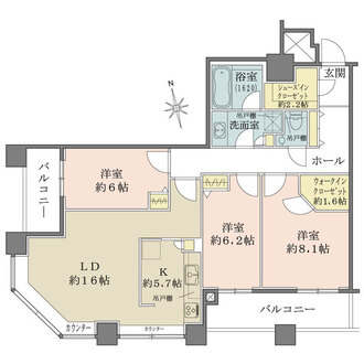 東京シーサウスブランファーレの間取図