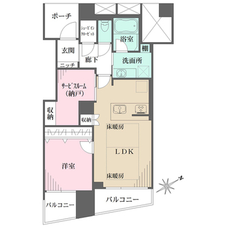 品川Ｖタワーの間取図
