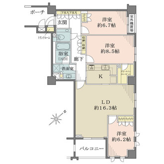 アルス高輪桂坂の間取図