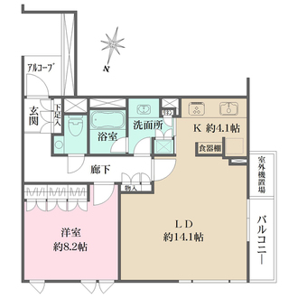 ルフォン御殿山の間取図