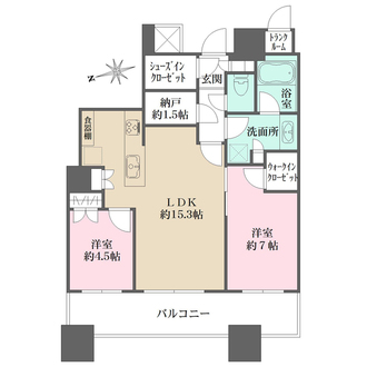 パークシティ大崎　ザ　タワーの間取図