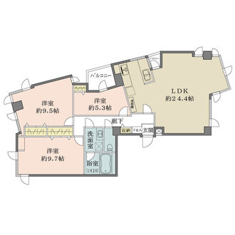 ハウス高輪台の間取図