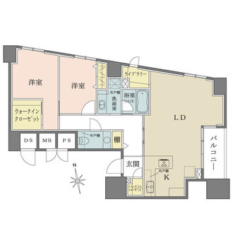 パークハウス芝タワーの間取図