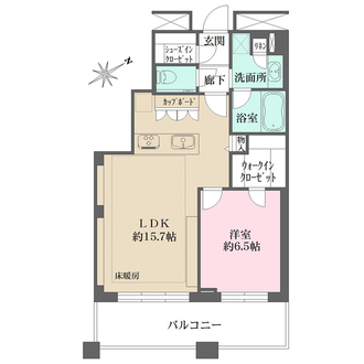 芝浦アイランド　ケープタワーの間取図