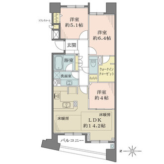 イオシスガーデンの間取図