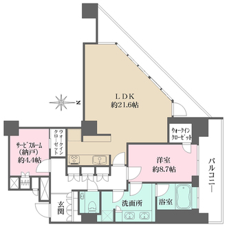 コスモポリス品川の間取図
