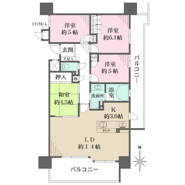 BELISTA岡崎戸崎の間取図