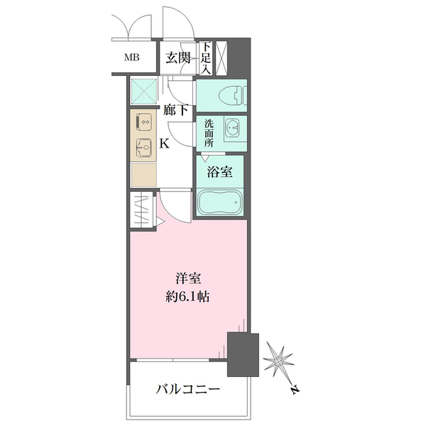 プレサンス THE MOTOYAMAの間取図