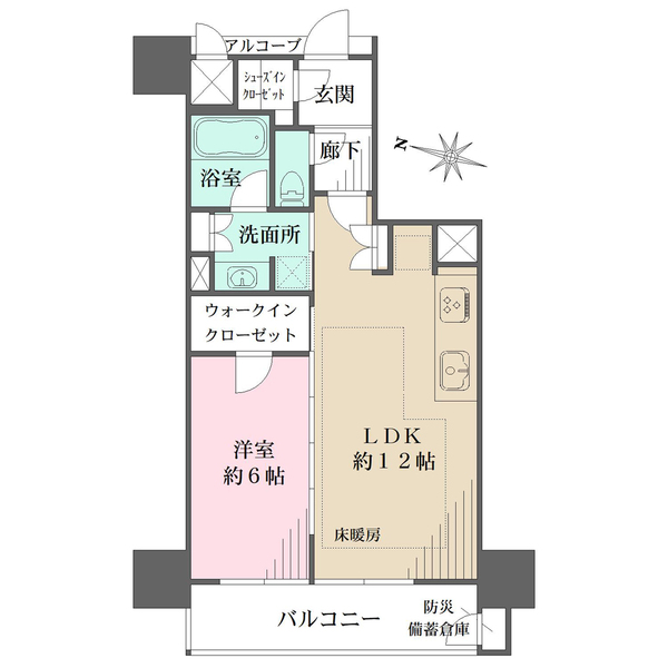 レ・ジェイド金山の間取図