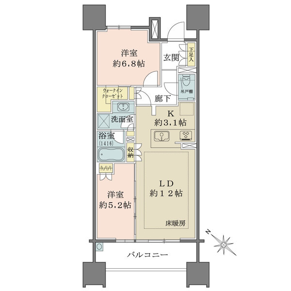 ザ・パークハウス名古屋の間取図
