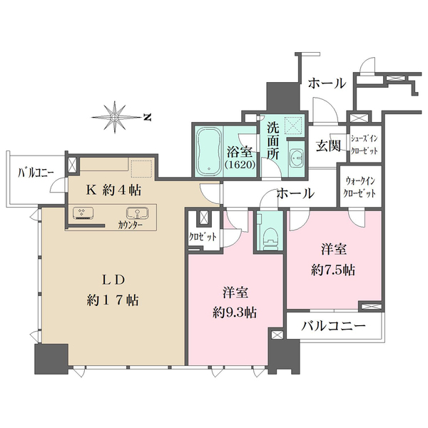 シティタワー名古屋久屋大通公園の間取図