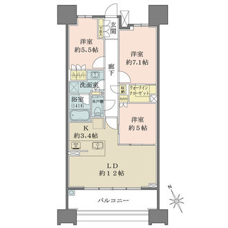 ザ・パークハウス名古屋の間取図