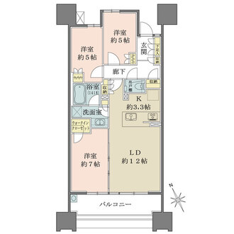 ザ・パークハウス名古屋の間取図