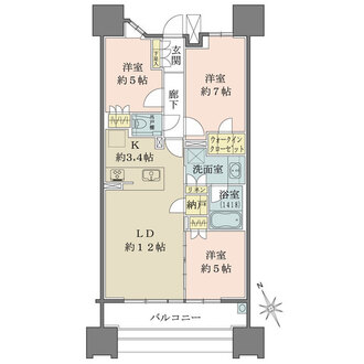 ザ・パークハウス名古屋の間取図