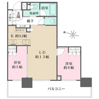 プラウドタワー名古屋栄の間取図