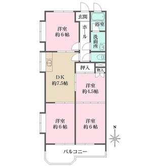 パレス大高の間取図