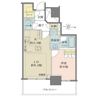 プラウドタワー名古屋栄の間取図