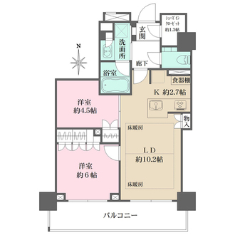 ザ・パークハウス久屋大通ローレルタワーの間取図