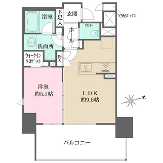 アネシア栄 THE CITYの間取図