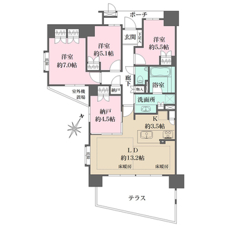 ヴィークコート陽明町の間取図