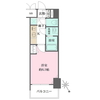 プレサンス THE MOTOYAMAの間取図