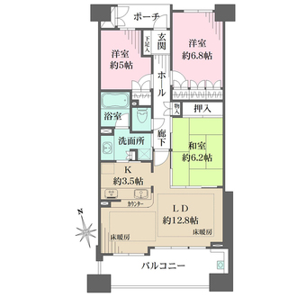 メリアの間取図