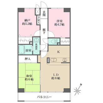ソシアルセイワ東境の間取図