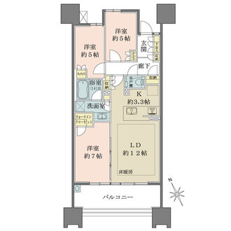 ザ・パークハウス名古屋の間取図